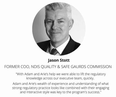 Testimonial for Adam Beaumont, With Purpose Solutions, from Jason Stott NDIS Commission